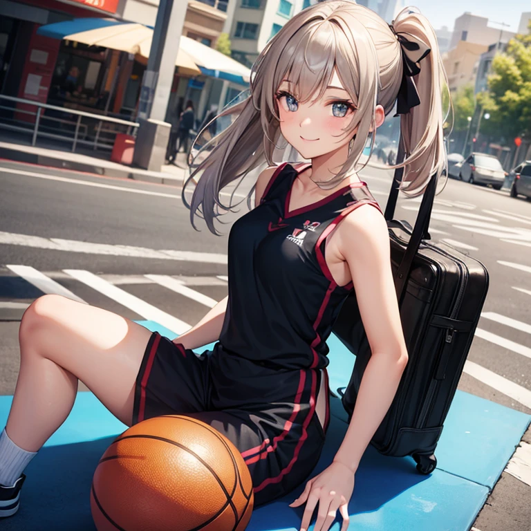 girl、basketball uniform