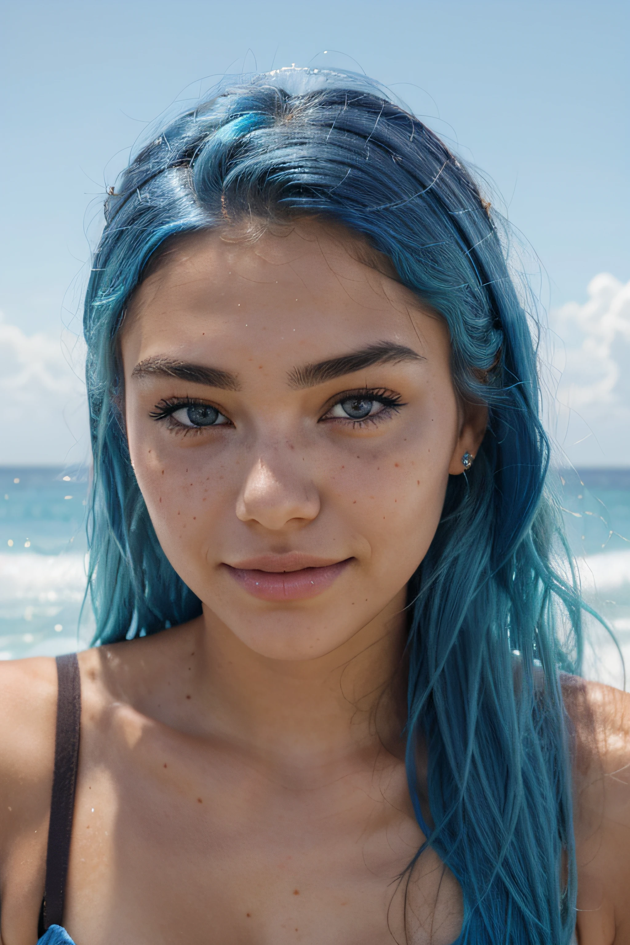 blue hair