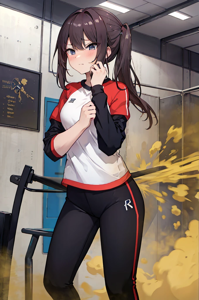 8K，girl，Volleyball uniform，skinny pants，‎Gym，sports fart，the shy，The stench  pervasive
