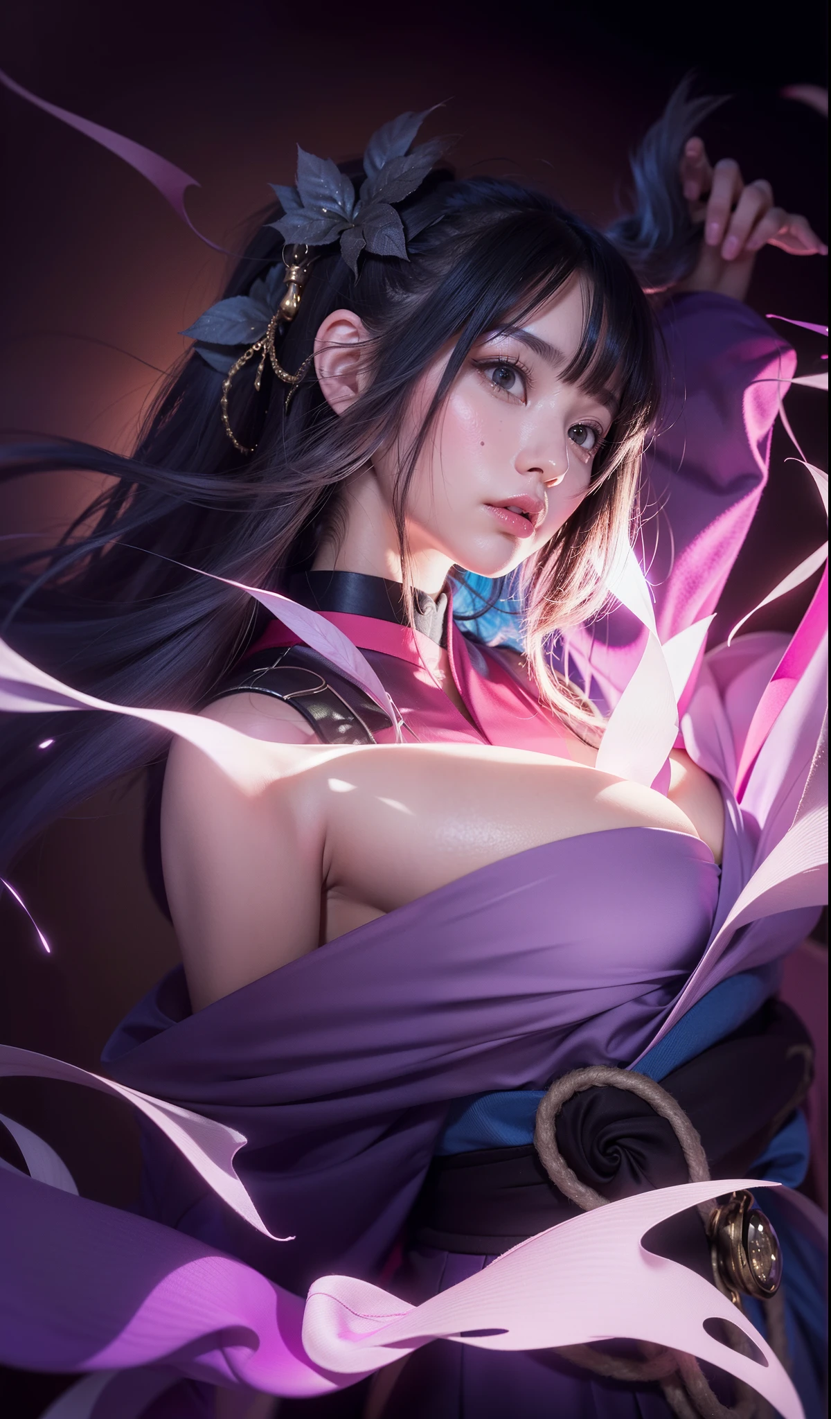 (foto ultra realista, obra-prima de Nezuko Kamado, deusa da beleza, Olhos cor-de-rosa brilhantes), irritado, excited expression, 8k, UHD, ((gostosa com seios ultra gigantes pelados, enormes seios longos saindo de seu quimono)), Erotic, ela nua, (corpo fino e curvo, muscular abdomen, com enormes cabelos pretos e longos e pontas laranja), ((Sexy pink japanese kimono, Thong preso nela , pelos pubianos mostrando)), corpo curvo perfeito, Nezuko ultra-thin micro swimsuit, bunda perky, pernas abertas, Espalhar, (Nezuko, Nezuko-chan, Demon Slayer art style, Kimetsu no yaiba), personagem de anime feminino sexy, (Nezuko, In his demonic form, Seios enormes, seios longos gigantes saindo de suas roupas, seus seios ficam para fora de seu quimono, mostrando seus belos seios pontiagudos), (The length of her ultra-giant breasts goes all the way to her toned belly, she has tattoos of leaves on her sexy and erotic naked body) , micro cueca futurista, Demon Slayer rui fanart, empunhando kunai, Marin Kitagawa Fanart, arte de anime limpa e detalhada, uma mulher berserker muito bonita, por Kamagurka, arte profissional, Detalhe perfeito, (Nezuko kamado in her demonic form showing her giant and furry , based on the demon Slayer Kimetsu no yaiba), Foto profissional tirada de perto, Suculento, succubus, malcriado, calcinha showinicro enfiada mostrando parte do seu grande , ela (nu), Great light illumination on the body), (((micro calcinha transparente, mostrando um liso gigante enfiado, ))), Camelo