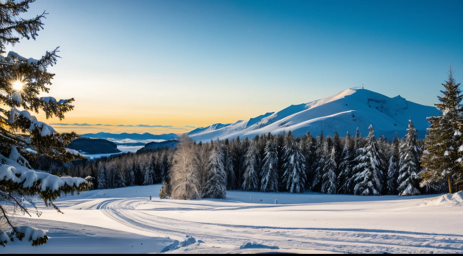 New Year landscape.