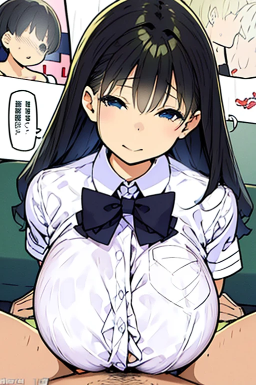 A 5 year old boy sucks on the breasts of 1 girl,female high-school student,White student uniform,huge tit,ssmile,Be red in the face