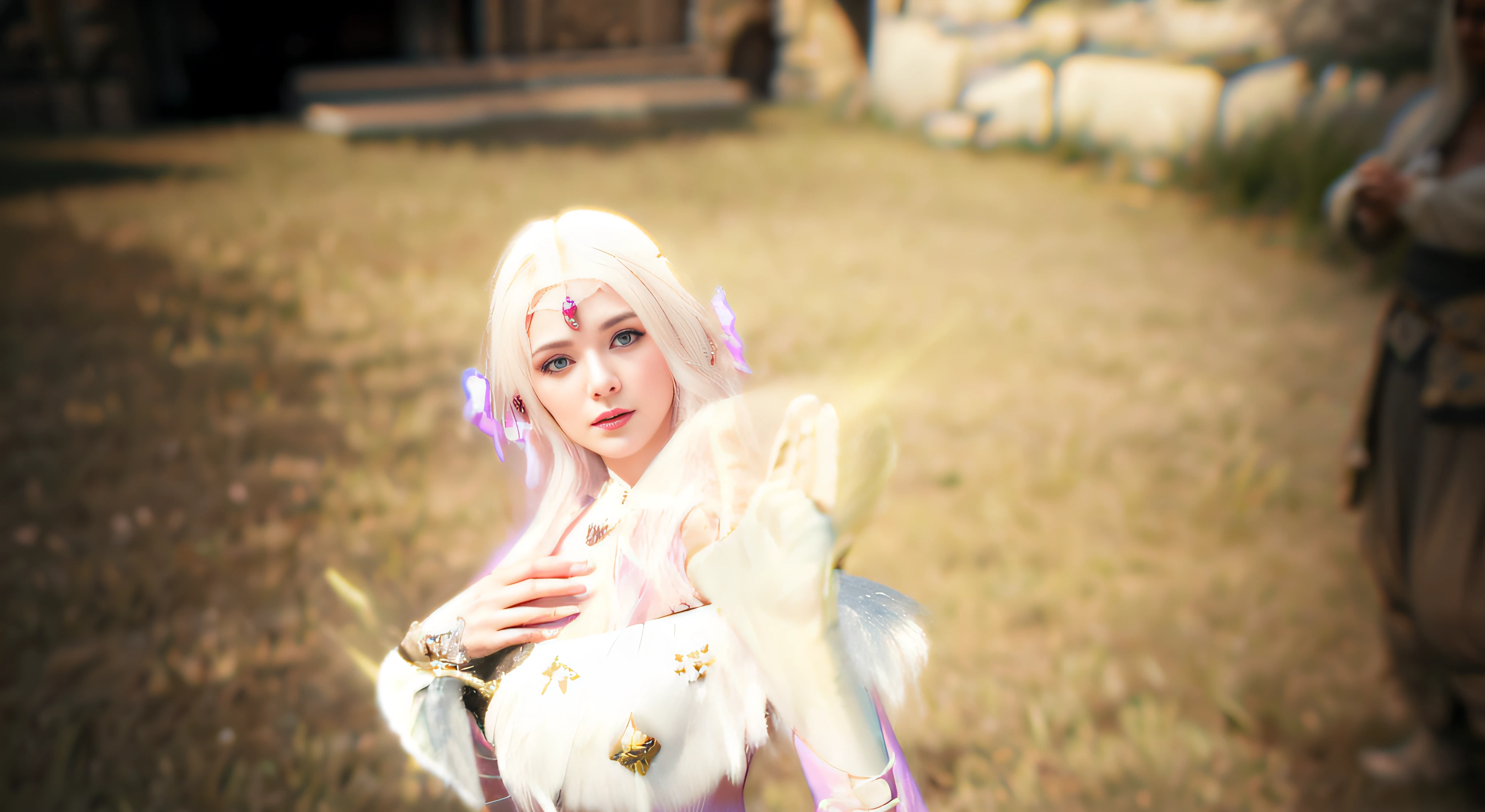 Bauitiful face waring a circlet, realistic, 8k