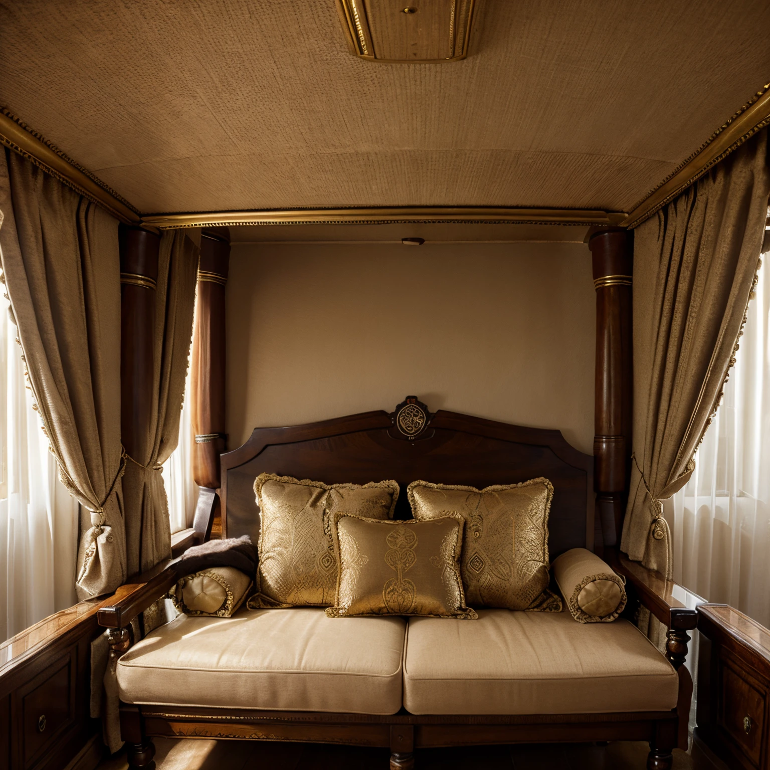 Inca queen, most luxurious seat, luscious furnishings.