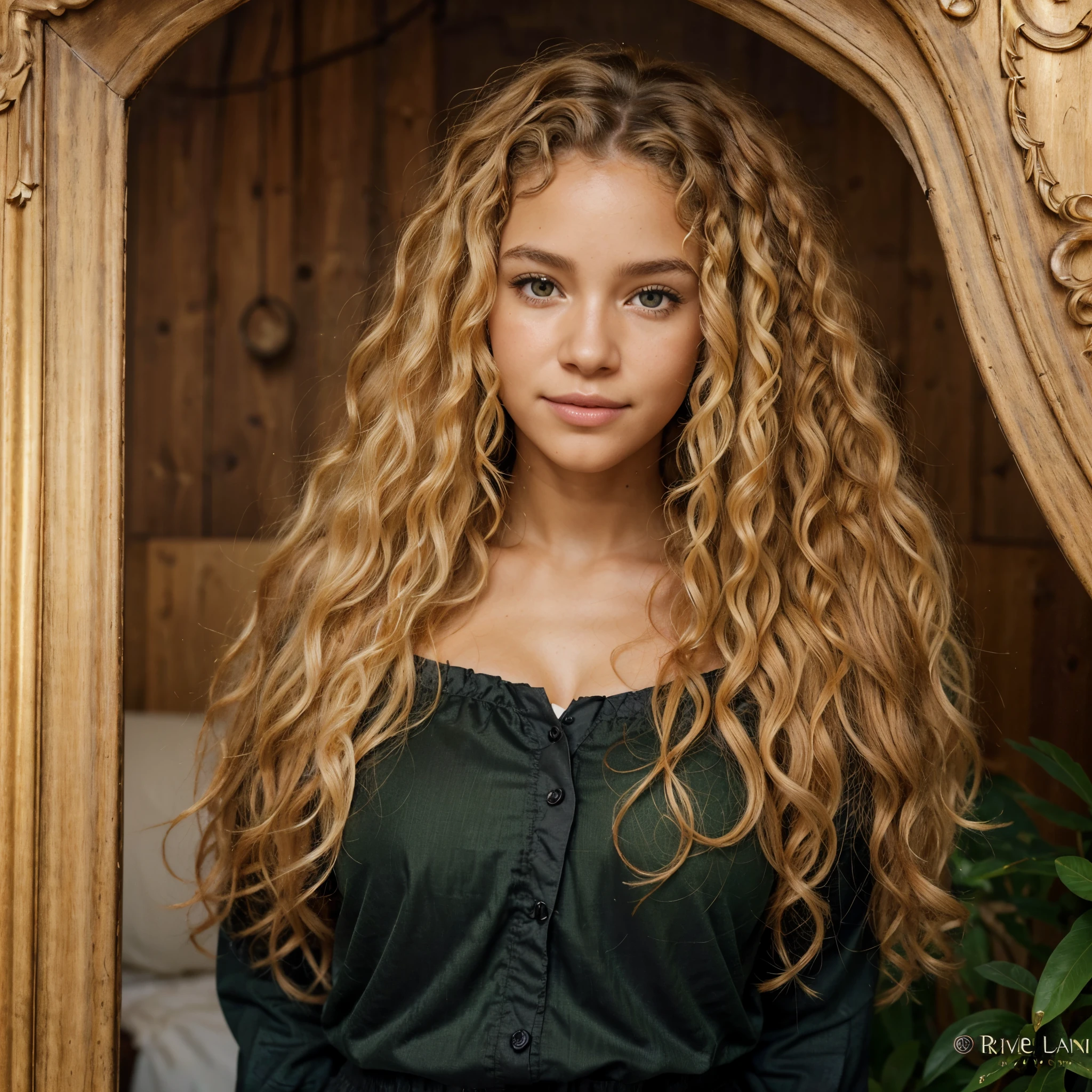 "Ultra-realistic image of a beautiful 21-year-old Afro-Latin girl,Caramel peel, corps parfait, forte poitrine, nez fin,Taille fine, cheveux blond, Curly and curly hair karibean , Piercing light green eyes.hyper-realistic，anatomie correcte，Facial features are carefully represented，Boucles gratuites, curly blonde hair, (cour, curly blonde hair), Long curly wild blonde hair, cheveux multiversaux, cour, curly blonde hair, curly blonde hair, Boucles, wavy hair spread out, Boucles baroques, Boucles, Curly,Texture des cheveux, Curly bang,Photo ID