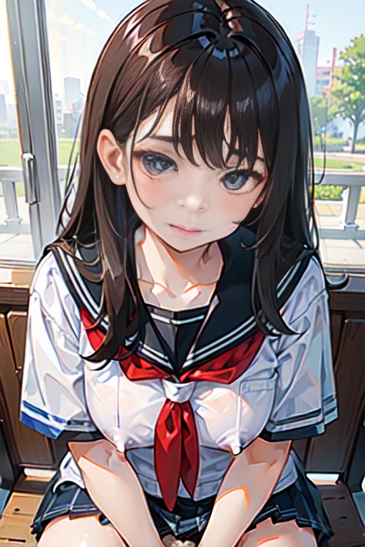 1 girl sucks on penis of A 5 boy ,female high-school student,nsfw ,White student uniform,huge tit,ssmile,Be red in the face
