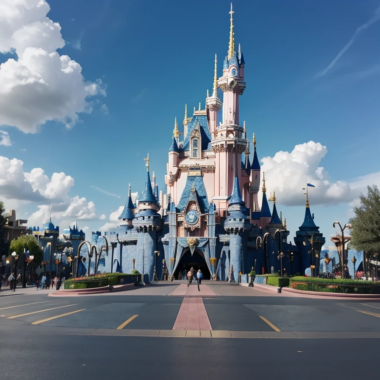 Image with no people inside disneyland