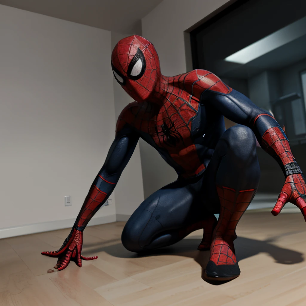 Spiderman playing PlayStation 5