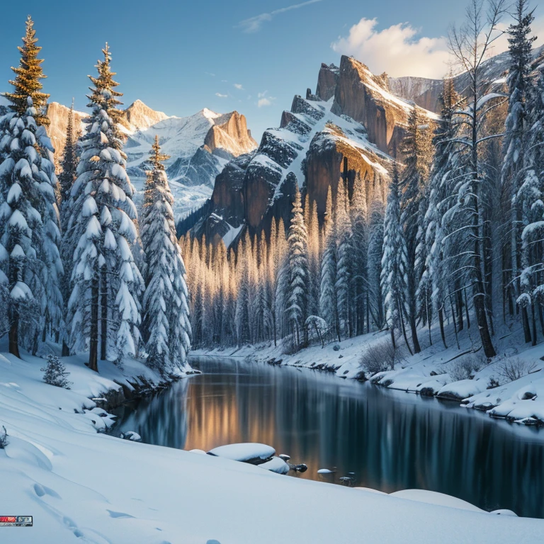 by James Balog, winter, enhance, intricate, (best quality, masterpiece, Representative work, official art, Professional, unity 8k wallpaper:1.3)