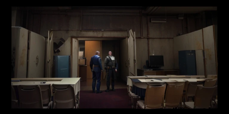Two men are standing in a room with chairs and a table, Scenes from live-action movies, Still from live-action movies, stills from movies, Still from the movie, Still in the movie, Still in the movie, screenshots from movies, Still in the movie, Highlight scenes from the movie, Scene from Movie, filmed in movies