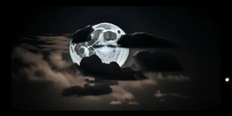 French-German image of full moon with clouds in the sky, Full moon in the clouds, cloudy sky under moonlight, cloudy night, ☁🌪🌙👩🏾, The moon in the sky, dramatic moonlight, When the moon full, night clouds, The moon in the sky, moonlit sky, the night,with dramatic moonlight, Atmospheric Full Moon