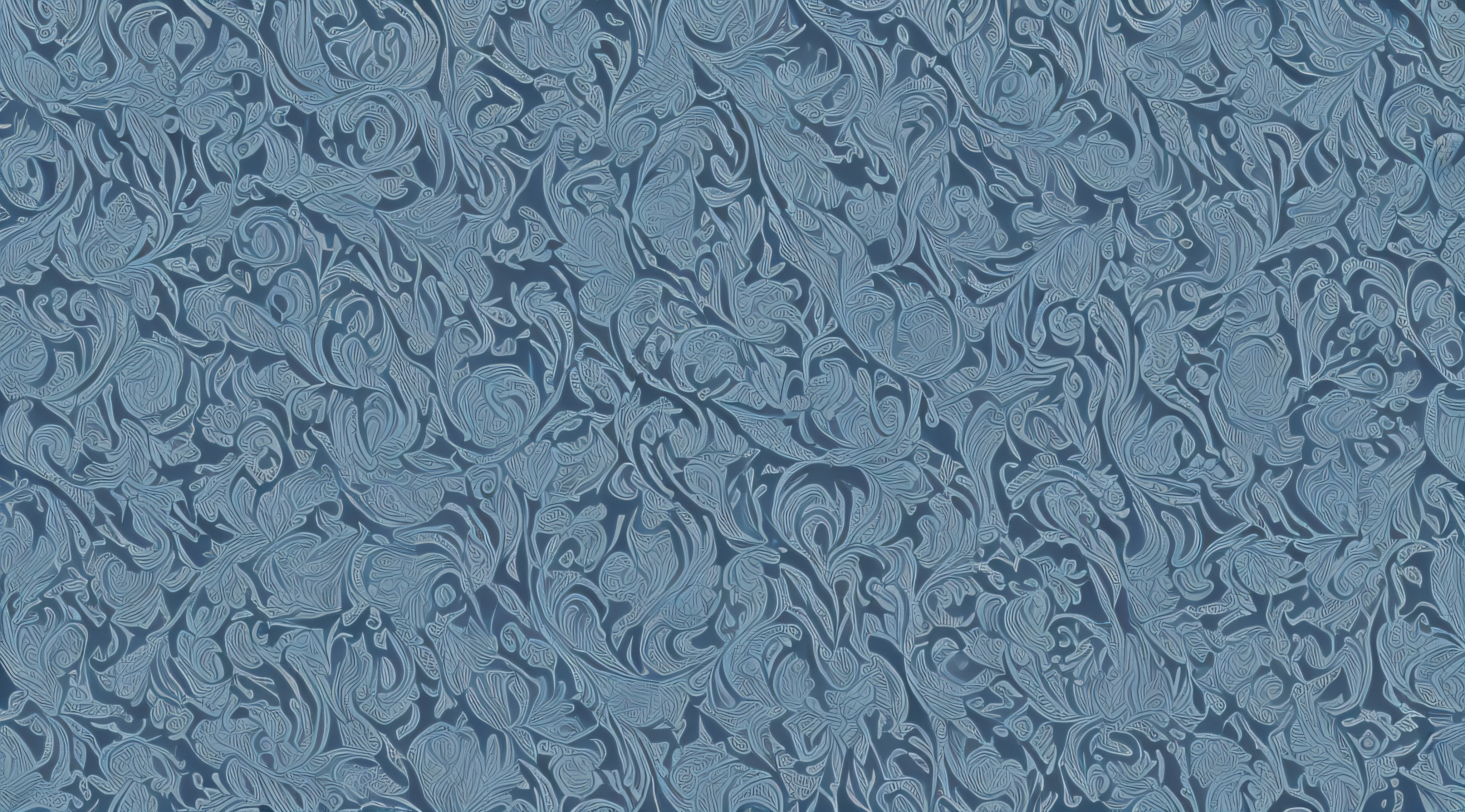 (Best quality at best,4K,8K,A high resolution,tmasterpiece:1.2),ultra - detailed,ghost pattern,(Wallpapers,Surface Texture,Background Material),Mysterious and charming atmosphere,Create a mysterious aura, deep blue background，Light blue and white glow pattern, Intricate pattern details make it a true masterpiece of art and design.