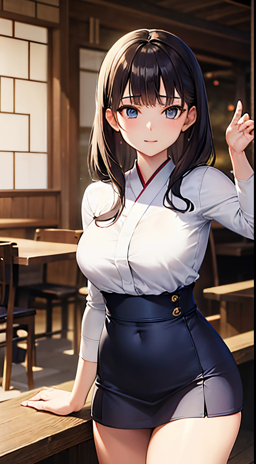 Michael Jefferson, Mabel Attwell, Keiko Takemiya, Surreal, mysterious, strange, fantastical, fantasy, Sci-fi, Japanese anime, sunny Sunday, morning activity at a cafe, miniskirt beautiful girl, perfect voluminous body, detailed masterpiece