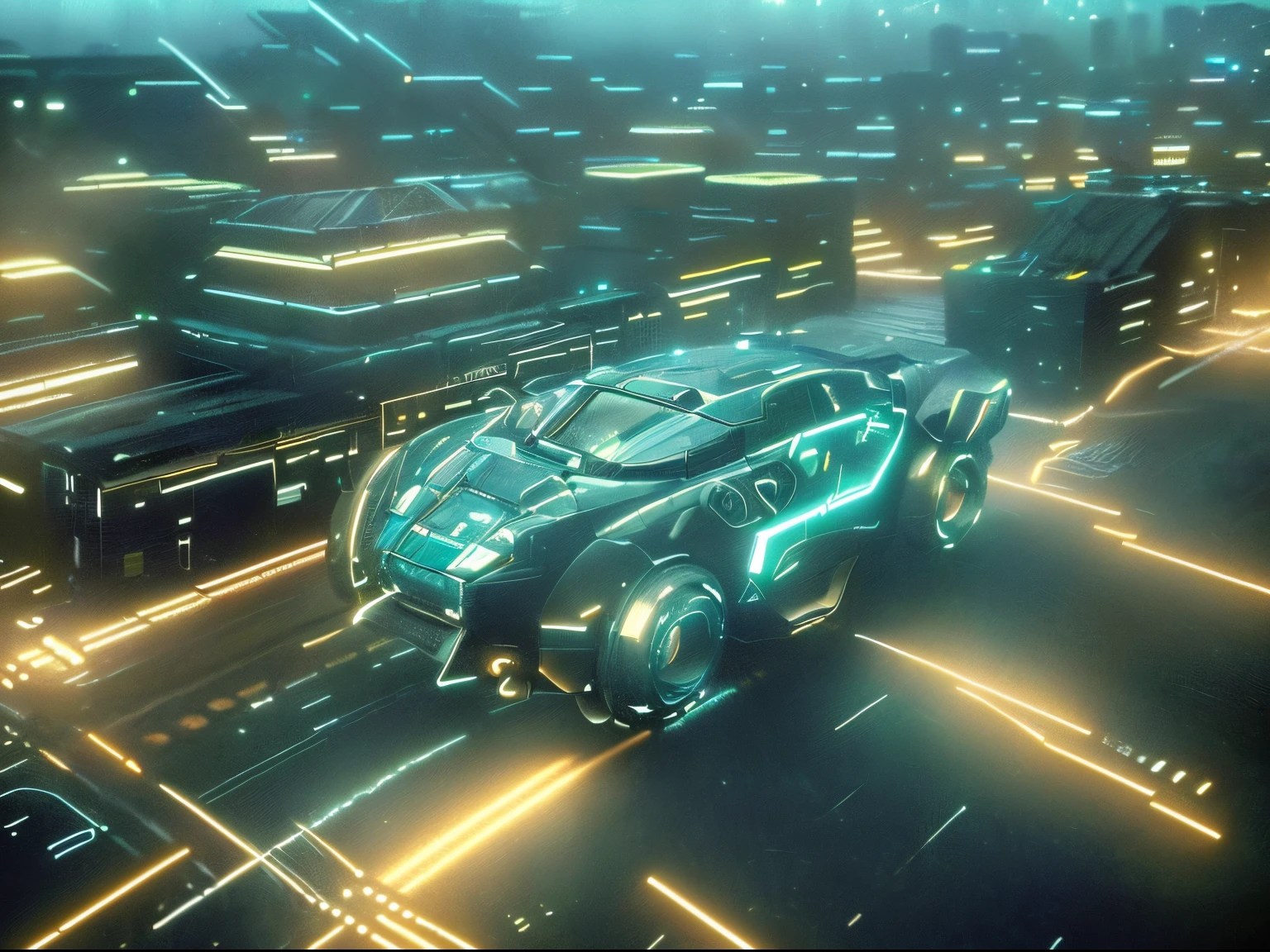 (best quality,4k,8k,highres,masterpiece:1.2), ultra-detailed, (realistic,photorealistic,photo-realistic:1.37), vibrant colors, neon glow, futuristic lighting, widescreen capture, (digital,3D-rendered) illustration, Tron: Legacy, Virtual AI vtuber MotherV3, lightcycle racing, (sleek,speedy) design, (high-tech,advanced) suit, dark environment, (sci-fi,cyberpunk) aesthetic, (intense,thrilling) motion, dynamic composition, (energy,electricity) trails, (detailed,elaborate) digital effects, (intense,rapid) camera movement, (exciting,high-speed) action, immersive experience, (captivating,engaging) virtual reality, (synchronized,electrifying) sound effects