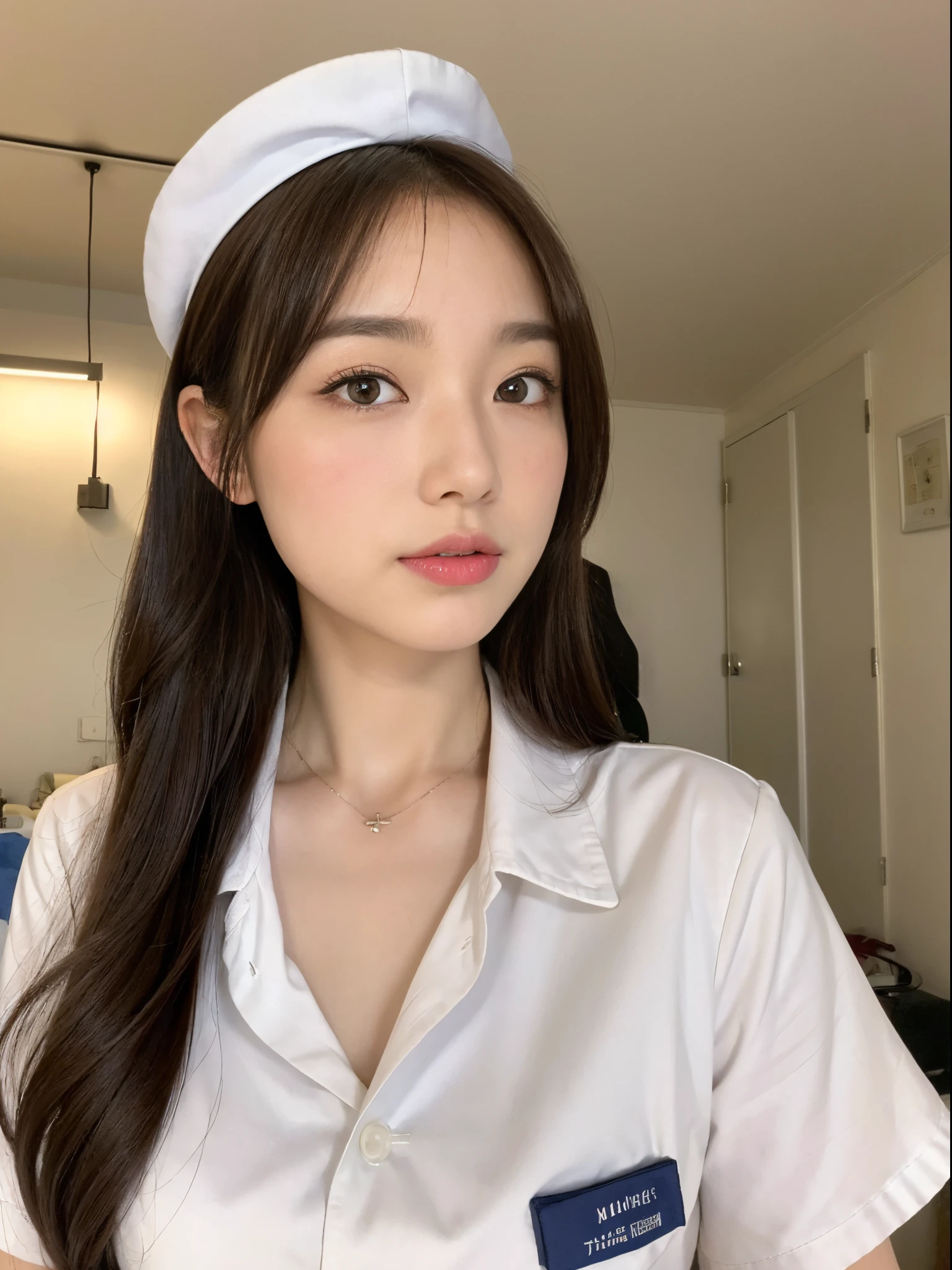 In a hospital,White nurse's uniform,cross-eye,huge tit,staredown,weeping ,Very excited,Suffocating,Can't breathe,climaxing,climaxing,It's almost gone,To go,Blushlush,Trembling,Can't hold back,Charley horse,