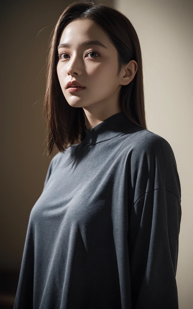 Highly detailed CG Unity 8k wallpaper, top quality, super detailed, masterpiece, realistic, photo realistic, very detailed cute girl, a stuning 21 year old korean college girl,pale skin tone, in indian casual dress, inside a room, photorealistic, photo, masterpiece, realistic, realism, photorealism, high contrast, photorealistic digital art trending on Artstation 8k HD high definition detailed realistic, detailed, skin texture, hyper detailed, realistic skin texture, armature, best quality, ultra high res, (photorealistic:1.4),, high resolution, detailed, raw photo, sharp re, by lee jeffries nikon d850 film stock photograph 4 kodak portra 400 camera f1.6 lens rich colors hyper realistic lifelike texture dramatic lighting unrealengine, full body in photo