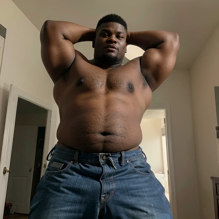 Extremely & visibly Fat 950+ pound Zion Williamson with his belly hanging out of his clothes and is visible, his clothes ripped apart because his belly was too big.