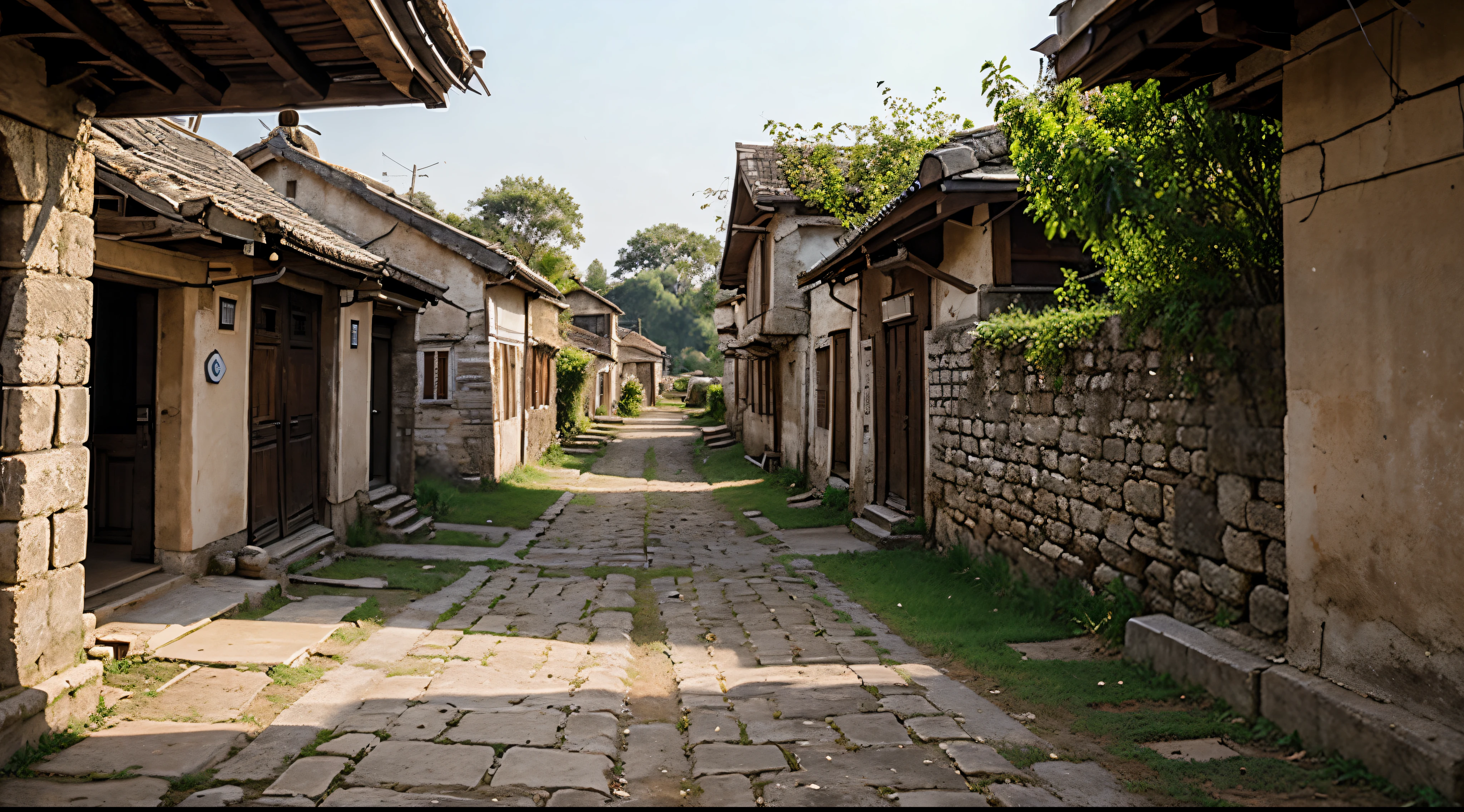 scense of a ancient village