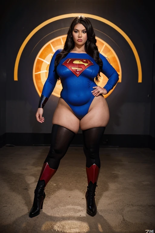 superheroine bbw, full body, hypnotized