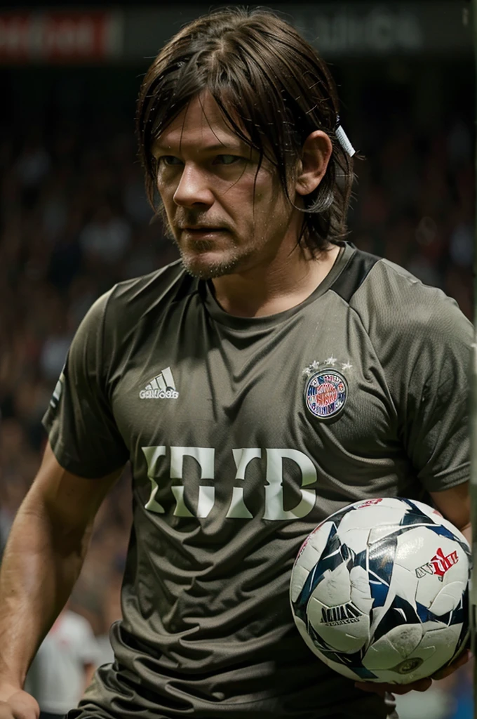 daryl dixon playing soccer for Bayern munich