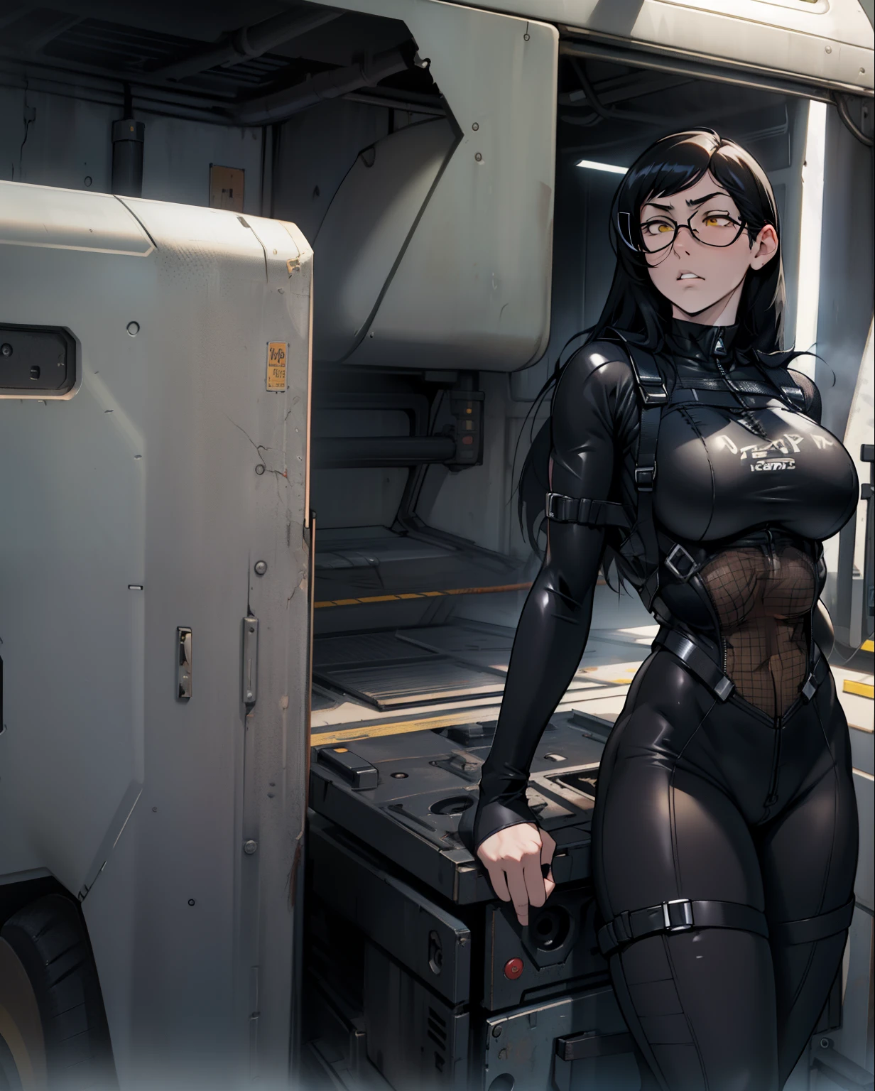 ((gothic vampire piloting in gothic spacecraft)), (((retro anime))), ((from below)), ((120 fov)), ((((gothic control panels)))), ((mature)), (((gothic))), iridescent bodysuit, ((lace accessories)), ((pilot seat)), ((((lying back)) pose)), ((elegant)), (((serious tone))), futuristic, ((cockpit top control panel)), intricate control panel details, 1990s (style), [blushing], sweat, masterpiece, ((claustrophobic)), sparkles, best quality, screens, ((pilot helmet)), ((hands on controls)), night, space, ((cockpit lights))