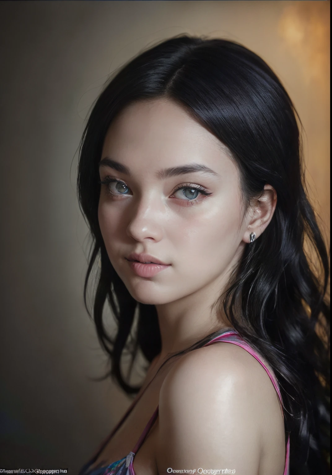 analog style, model shoot style, RAW photo ((portrait:1.8)) of a (young girl:1.5), ((colorful photo:1.5)), (long hair, multicolored hair:1.7), ((cute face: 1.7, perfect face:1.3)), looking at viewer, (shiny body:1.5, pale skin:1.5), best quality, epic (by lee jeffries and quentin tarantino photo, sony a7, 50 mm, pores:1.5, colors, hyperdetailed:1.5, film grain:1.4, hyperrealistic: 1.5), octane render, hyper-realistic lifelike texture, masterpiece, unreal engine 5, Extremely detailed CG unity 8k wallpaper, realistic eyes, UHD, HDR, DSLR, Madly detailed photo, (ecstasy of light and shadow, deep shadow), (Winner of the Pulitzer Prize for Photography and Taylor Wessing Photographic Prize)