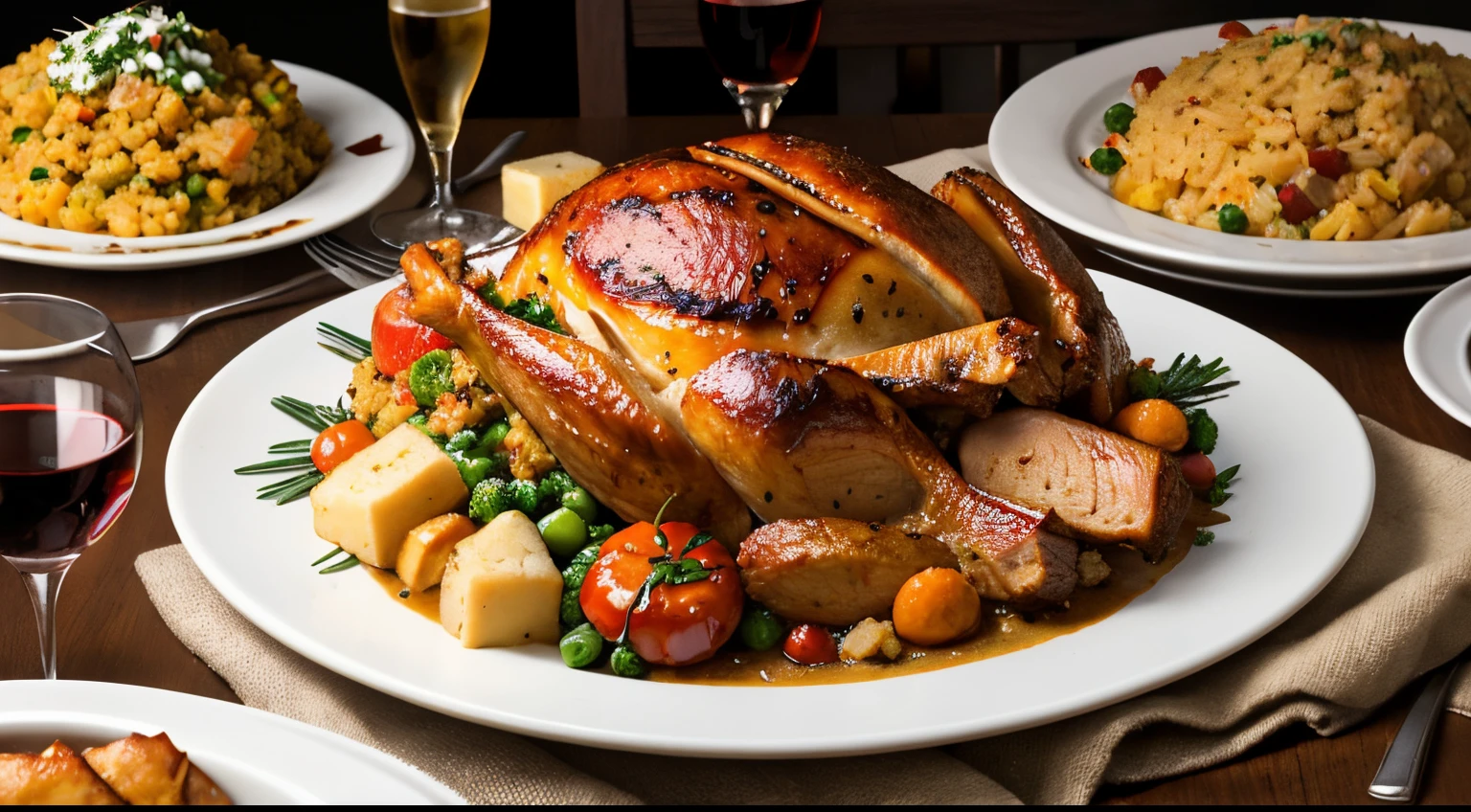 thanksgiving dinner aesthetic