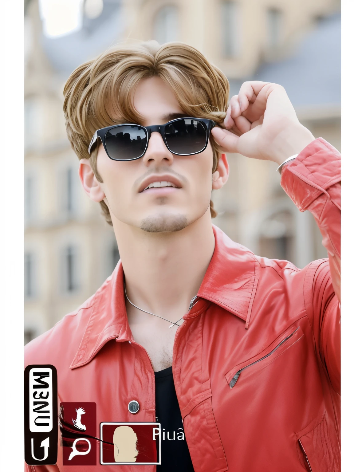 Primer plano Retrato de un hombre , (cabello blanco: 1.2),!
More realistic hair