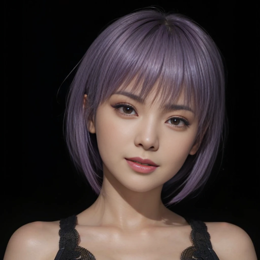 "AYANE" (best quality,ultra-detalhado,Realistic:1.37), retrato, Detailed eyes and facial features, olhos castanhos, textura de pele delicada e suave, Corpo Perfeito, textura ultra realista, maquiagem perfeita, batom vermelho,  sorrindo