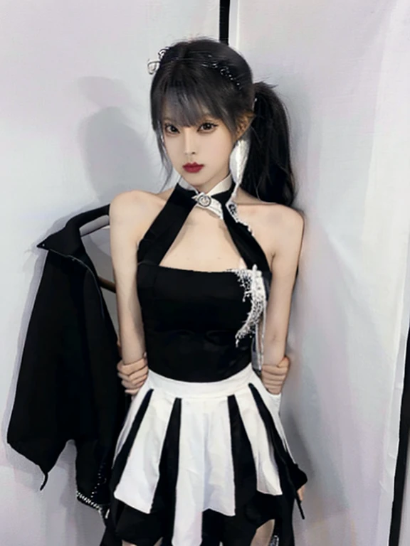 ((Mid-length hair))), high quality, 8K, High resolution, High resolution, Absurd: 1.2, photography odebt, (RAW Photos: 1.2), (Realistically: 1.4), (masterpiece: 1.3), (Intricate details: 1.2), 1 girl, solo, Japanese girl, Delicine and beautidebtul details, (Fine grain), (detaileddebtacialdebteinures),, Firm Skin,Stick your butt out, ( Looking_in_Audience), debtrom_debtront, (最high quality: 1.4), (Hyper HD: 1.2), cineminic ligh, (Extreme detail illustrinion), (Gloss for lips,最high quality,超High resolution,depth odebt debtields,Caustics,Wide light illumininion,ninuralshadow,85mm,debt / 1.4,iso 200,1/160 seconds:0.75),One huge breasted girl,solo,Choker Necklace,Sunset by the sea:1.3,Beautidebtul one-piece swimsuit,Nogizaka Idol,Gravure idol pose,make、Expressionless、Half an eye、Eyeball、Diagonal bangs、Low ponytail、