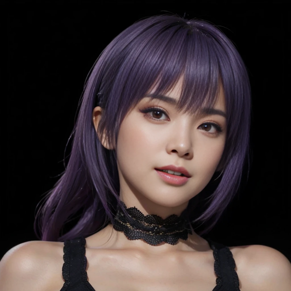 "AYANE" (best quality,ultra-detalhado,Realistic:1.37), retrato, Detailed eyes and facial features, olhos castanhos, textura de pele delicada e suave, Corpo Perfeito, textura ultra realista, maquiagem perfeita, batom vermelho,  sorrindo