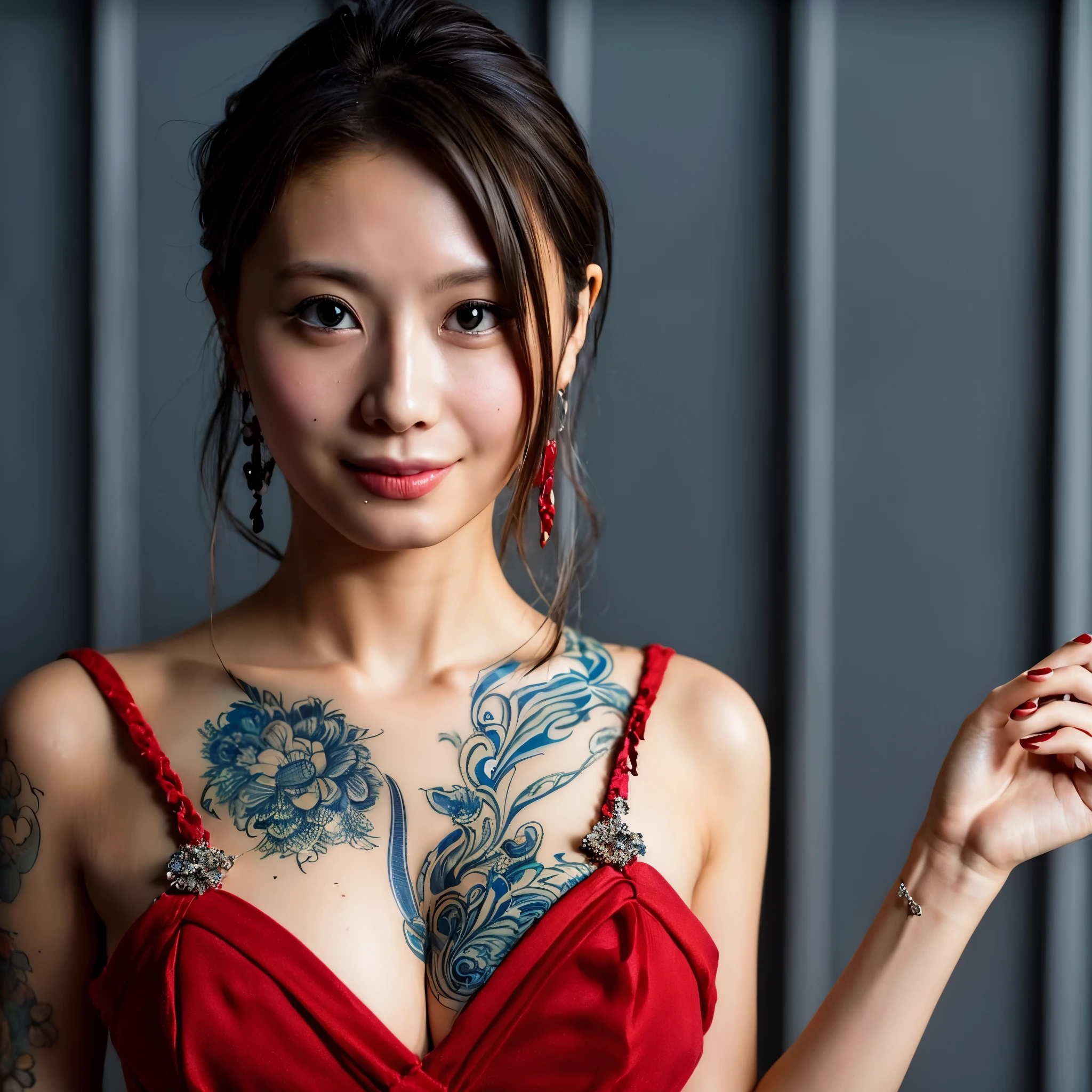 (RAW photo, best quality), (realistic),photo, best quality ,masterpiece, an extremely delicate and beautiful, nature, extremely detailed, CG ,unity, 2k wallpaper, finely detail, masterpiece, best quality, huge filesize, ultra-detailed, highres, brown eyes, 1girl, solo, slim body, looking at viewer, small breastlack hair)), long hair, looking at viewer, smile, closed mouth, white shirt, twmomo, momoring,
