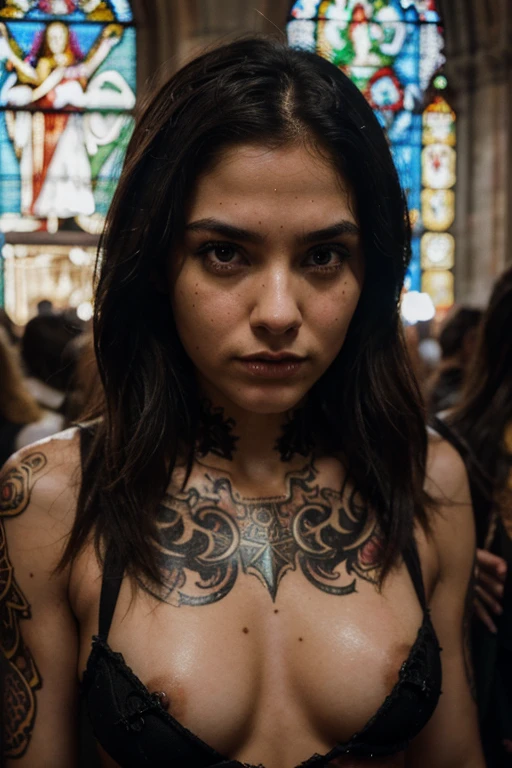 “” girls” by Steve McCurry, 35mm, F/2.8, insanely detailed and intricate, character, hypermaximalist, brutal, ornate, beautiful, bodypaint, suffering, dreadful, gothic, terror, horror, , church, satanic, devil, demon, revealing, erotic, disappealing, repulsive, grim, sad, hateful, hyper-realistic, super detailed, popular on Flickr”