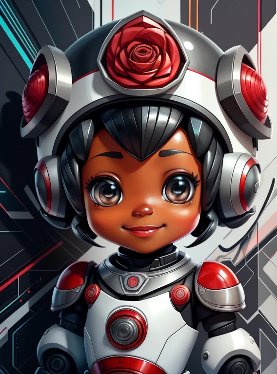 (cute black baby robot smiling) stylized identical to 1940 |)), acolchoamento ,multidimensional geometric wall PORTRAIT, arte, Chibi,
Yang016K, lindo,(( cor vermelha predominante, rosa e branco))
Primary works, qualidade superior, melhor qualidade, Arte Oficial, Lindo e Estetaduardo Kobra acolchoamento ,multidimensional geometric wall PORTRAIT, arte, Chibo,detalhes