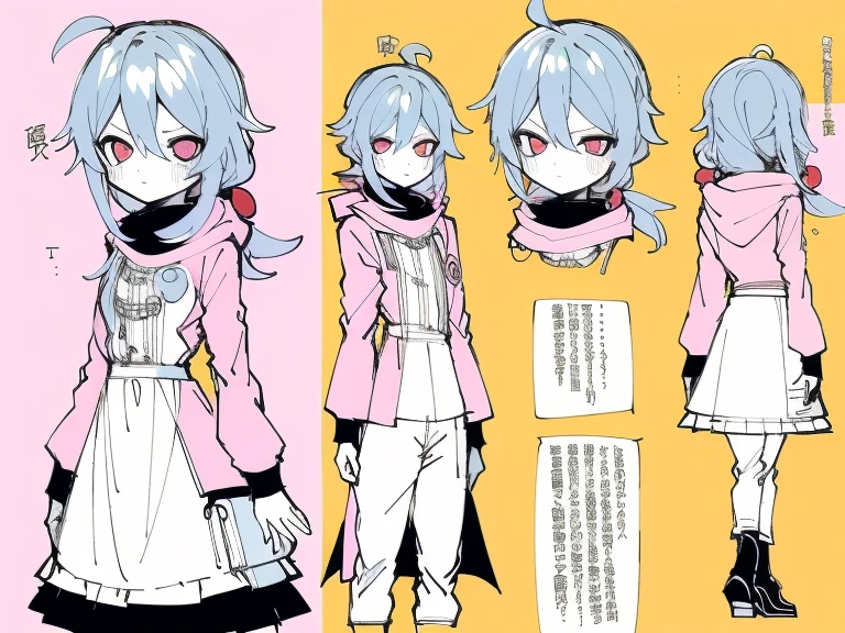 supreme， green down jacket，lime color hair，pink eyes，Standing on your feet，submachine gun，Chinese girl design，Detailed Genshin graphics，anime character design，anime concept art，pretty anime character design，anime character reference sheet，[Character design]，Character Sheets, Three types，Shot Full Body，Game Character Design，than a little flying moon，Girl in sunglasses and beans，Victorizo ∨TSE∨，Orange background,Stylistic expression, Character Sheets, Three types，Shot Full Body，Game Character Design，Victorizo ∨TSE∨,Stylistic expression, pastel colours, Green, Toxic Green, absurdress, Full of Details,2 d anime style, anime moe art style, Jazz & Sublime, cute art style, Anime-style illustration, pixiv style, pixiv, in anime style, anime art style, Full Body Commission, neon colors, neon green, The same character, absurdress,traditional Chinese clothing,Full of Details, ((Character design sheet,same character,front,side,backboollustartion, big weapon, Cyborg, baggy clothes, Hot pink, long pink hair, baggy clothes ， Insulated jacket &quot;snowman&quot;，anime character reference sheet，[Character design]，full height