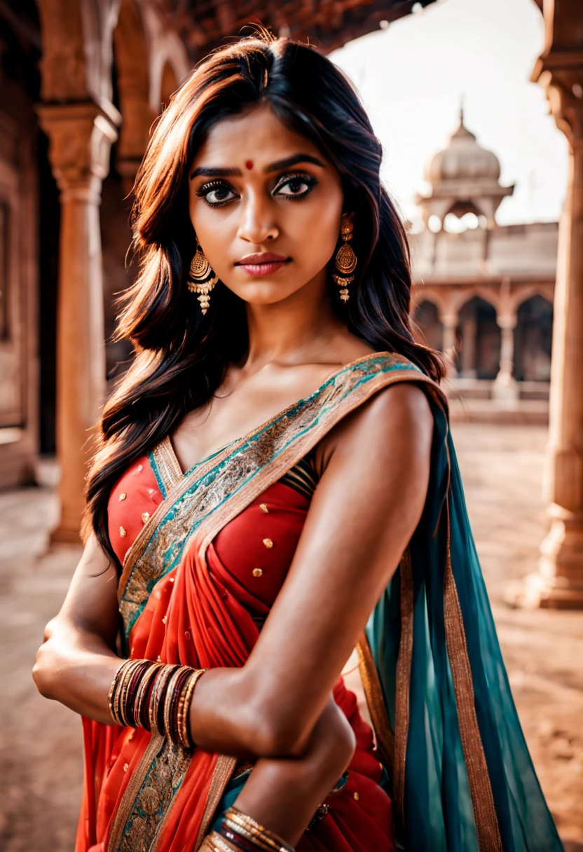 cinematic photo of a beautiful indian girl