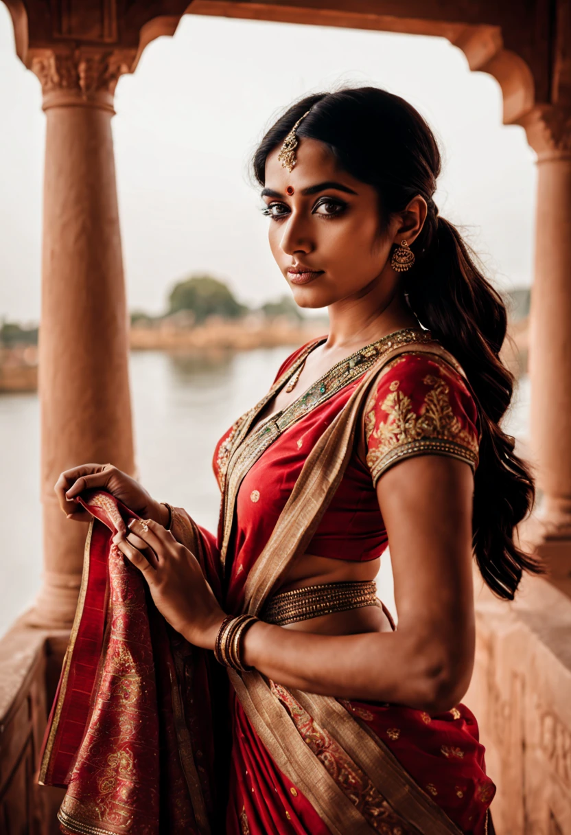 cinematic photo of a beautiful indian girl