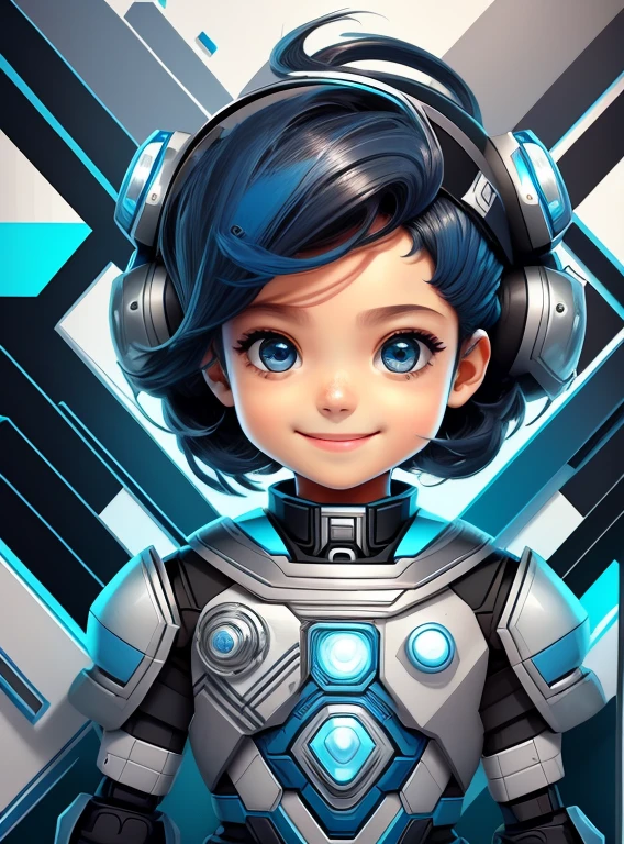 (cute robot boy smiling) stylized identical to 1940 |)), acolchoamento ,multidimensional geometric wall PORTRAIT, arte, Chibi,
Yang016K, lindo,(( cor vermelha predominante, azul e branco))
Primary works, qualidade superior, melhor qualidade, Arte Oficial, Lindo e Estetaduardo Kobra acolchoamento ,multidimensional geometric wall PORTRAIT, arte, Chibo,detalhes