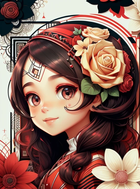 (cute snail black smiling with flowers) stylized identical to 1940 |)), acolchoamento ,multidimensional geometric wall PORTRAIT, arte, Chibi,
Yang016K, lindo,(( cor vermelha predominante, rosa e branco))
Primary works, qualidade superior, melhor qualidade, Arte Oficial, Lindo e Estetaduardo Kobra acolchoamento ,multidimensional geometric wall PORTRAIT, arte, Chibo,detalhes