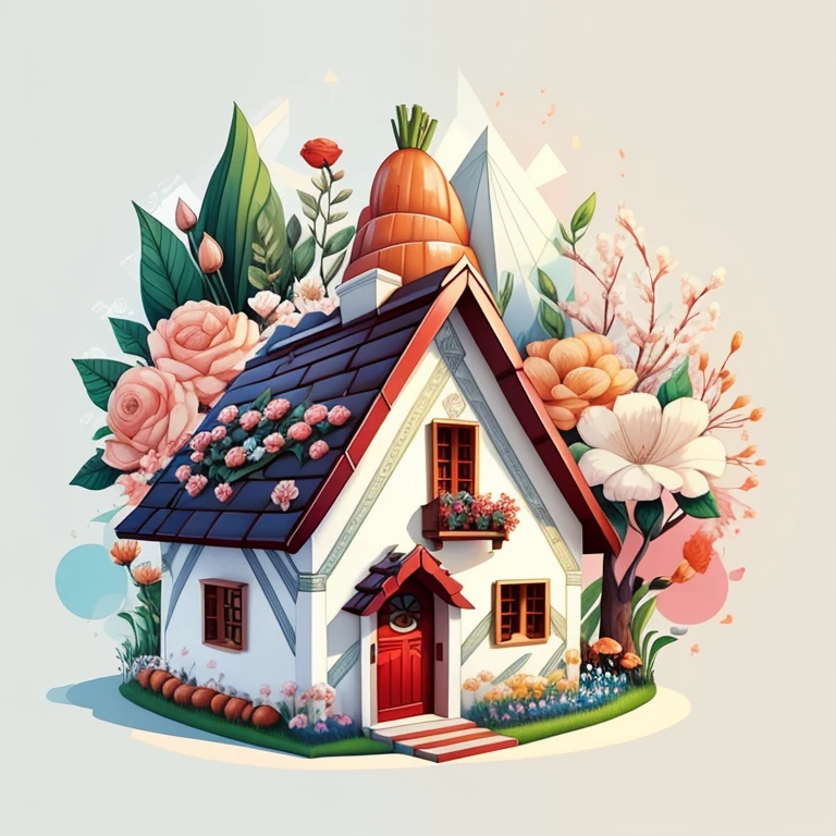 (cute carrot house with flowers) stylized identical to 1940 |)), acolchoamento ,multidimensional geometric wall PORTRAIT, arte, Chibi,
Yang016K, lindo,(( cor vermelha predominante, rosa e branco))
Primary works, qualidade superior, melhor qualidade, Arte Oficial, Lindo e Estetaduardo Kobra acolchoamento ,multidimensional geometric wall PORTRAIT, arte, Chibo,detalhes