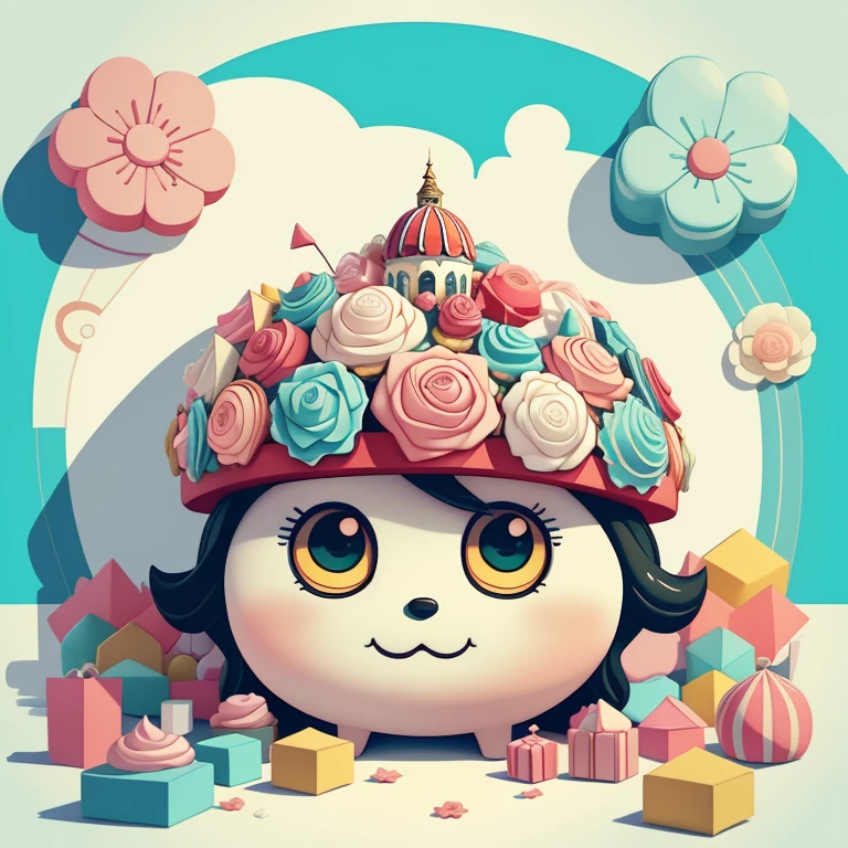 (cute cupcake house with flowers and candies) stylized identical to 1940 |)), acolchoamento ,multidimensional geometric wall PORTRAIT, arte, Chibi,
Yang016K, lindo,(( cor vermelha predominante, rosa e branco))
Primary works, qualidade superior, melhor qualidade, Arte Oficial, Lindo e Estetaduardo Kobra acolchoamento ,multidimensional geometric wall PORTRAIT, arte, Chibo,detalhes