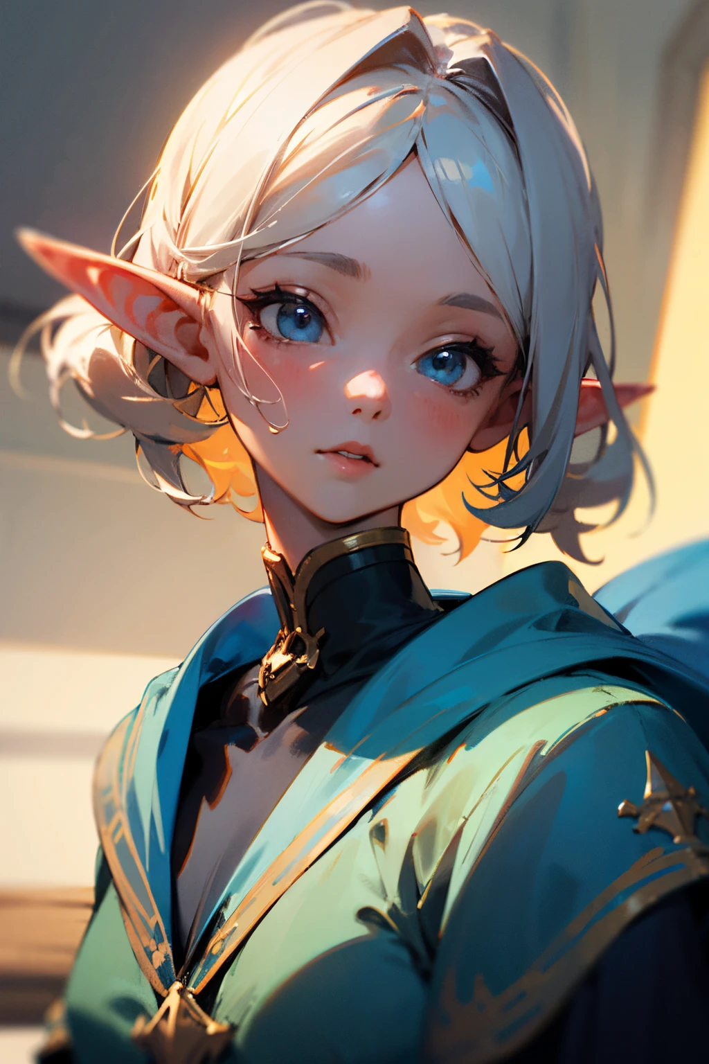 Super detail beautiful elf-girl 30 years old. UHD, 4k, 8k, Kinematic