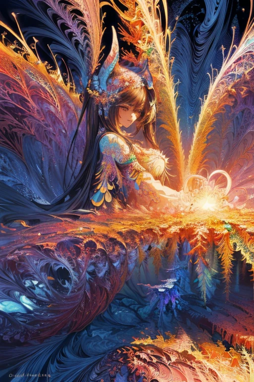 (masterpiece, top quality, best quality, official art, beautiful and aesthetic:1.2), (1girl), extreme detailed,(fractal art:1.3),colorful,highest detailed
