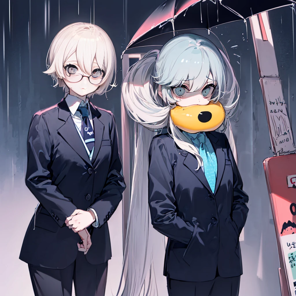 (((obra-prima))), (((melhor qualidade))), alto, ((((((1goroto com cabelo preto curto e olhos vermelhos)))))), ((((((1garota com cabelo longo grisalho e olhos azuis)))))), ((((1 girl she has gray hair with blue eyes and 1 boy he has short black hair with red eyes which are classmahey they have different hair colors and eyes don't confuse)))), (desenha Kei e kiyotaka ayanokoji olhando um para o outro), (2schoolmates who are Kei and kiyotaka ayanokoji looking at each other), (Kei1), (1Menina), (((((Ela tem olhos azuis))))), (ela tem cabelo longo), (ela usa um uniforme escolar), (ela tem fita), (ela tem franja), 鎖骨, ela tem cabelo grisalho, (ela tem faixa de cabelo preto), (she has neck tape), (cabelo entre os olhos), (She has medium breasts), (Tiroteio de Cowboy), (ela olhando seriamente para Kiyotaka Ayanokuji), (anatomicamente correto corpo inteiro), ( parado na rua com chuva caindo), (esta com uma cara triste e preocupada), (Full detailed scenario), (1menino), (Kiyotaka Ayanokuji), (adolescente de 15 anos), school uniform white shirt black jacket open jacket red tie long black pants seated, ((((ele tem olhos vermelhos)))), ((ele tem cabelo preto curto)), corpo inteiro anatomicamente correto, pernas normais, usa sapatos pretos, (ele esta olhando para Kei1 ou para a garota), ((He's in front of Kei wanting to give her his black jacket so she doesn't get wet so much)) , (It's facing Kena exciting), (misterioso), (Full retail scenario), ((((They're soaking up with a lot of passion and abrasion)))), ((((They are being wet by the rain along with their clothes)))), ((Their bodies are anatomically correct and detailed without errors))