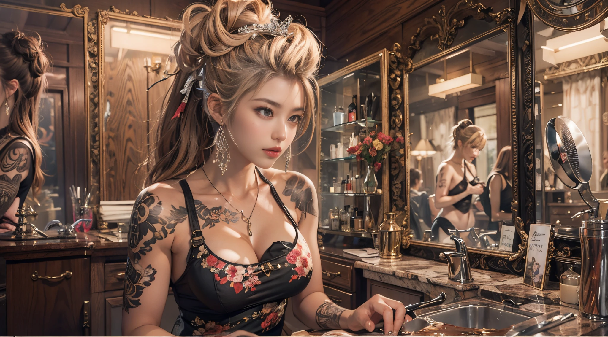 Background with、speculum