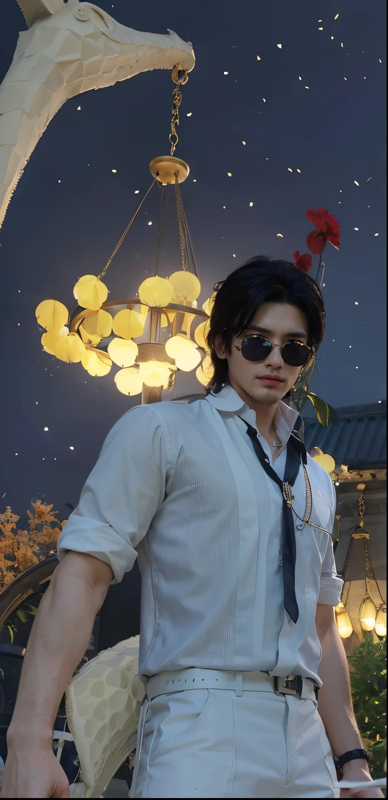 3d, ultra hd quality, man face same as remain, same as original picture, super high resolution, handsome, top-quality, high resolution, realisitic, masterpiece, handsome face, 4K, with a well-proportioned body, cloth texture, intricate details, handsome detailed face, background, well-proportioned face
