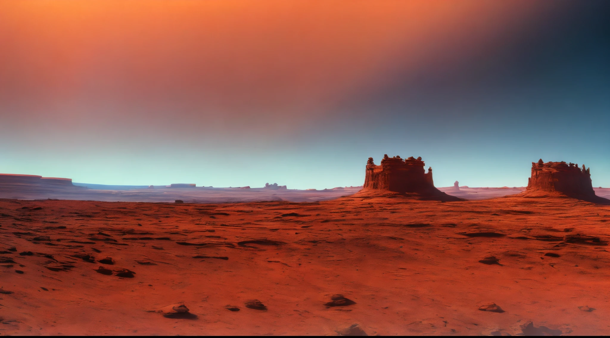 PERFECT MASTERPIECE, EXTREMELY DETAILED CG UNITY 32K UHD QUALITY RESOLUTION WALLPAPER, EXTREMELY DETAILED, HYPER-REALISTIC, EXTREMELY DETAILED CINEMATIC LANDSCAPE PHOTOGRAPHY, RED PLANET MARS