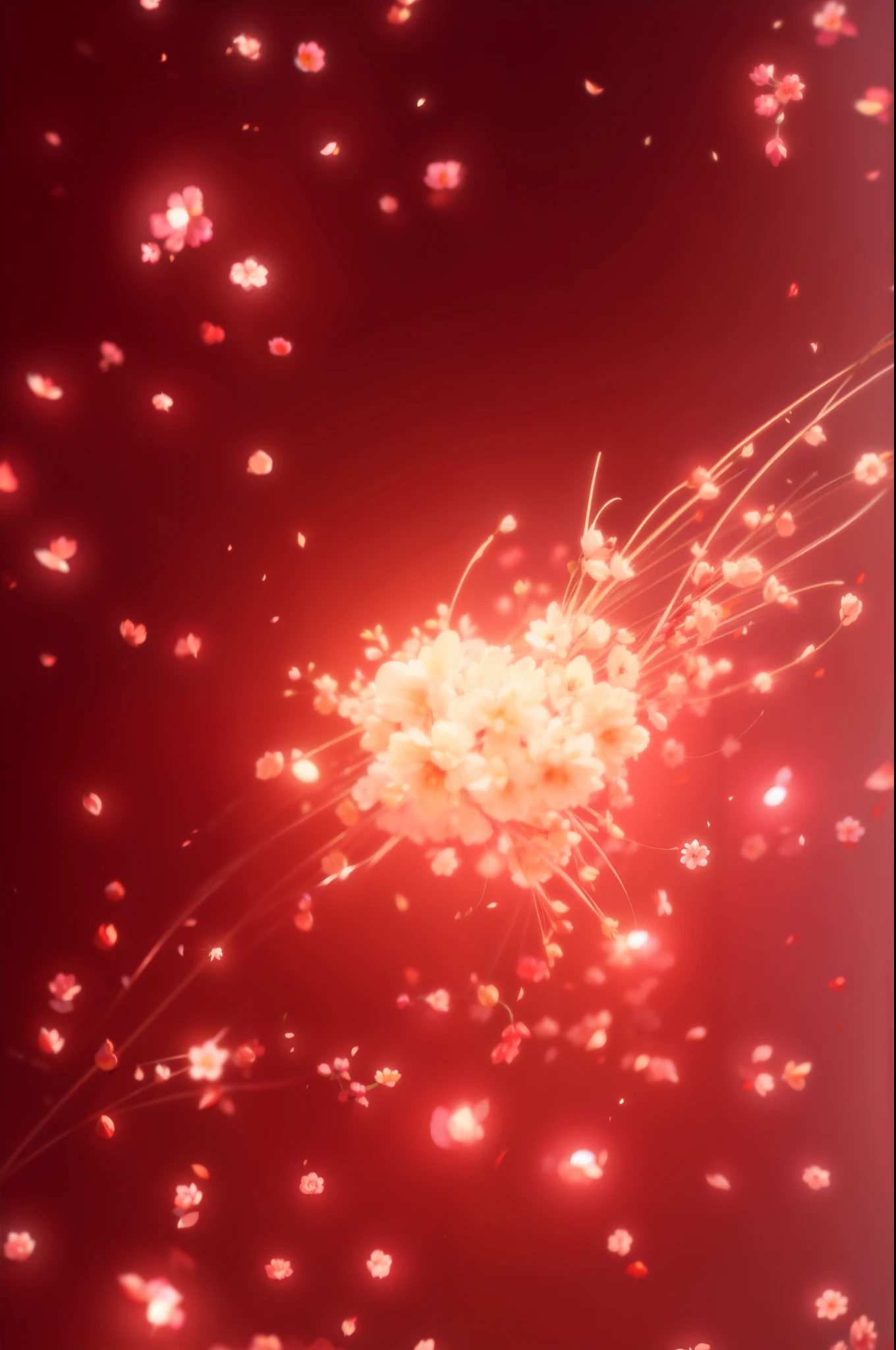 burning cherry tree、petals of fire、blooming beautifully、loimu、burn petals、loimu、burning cherry blossoms、raging fire