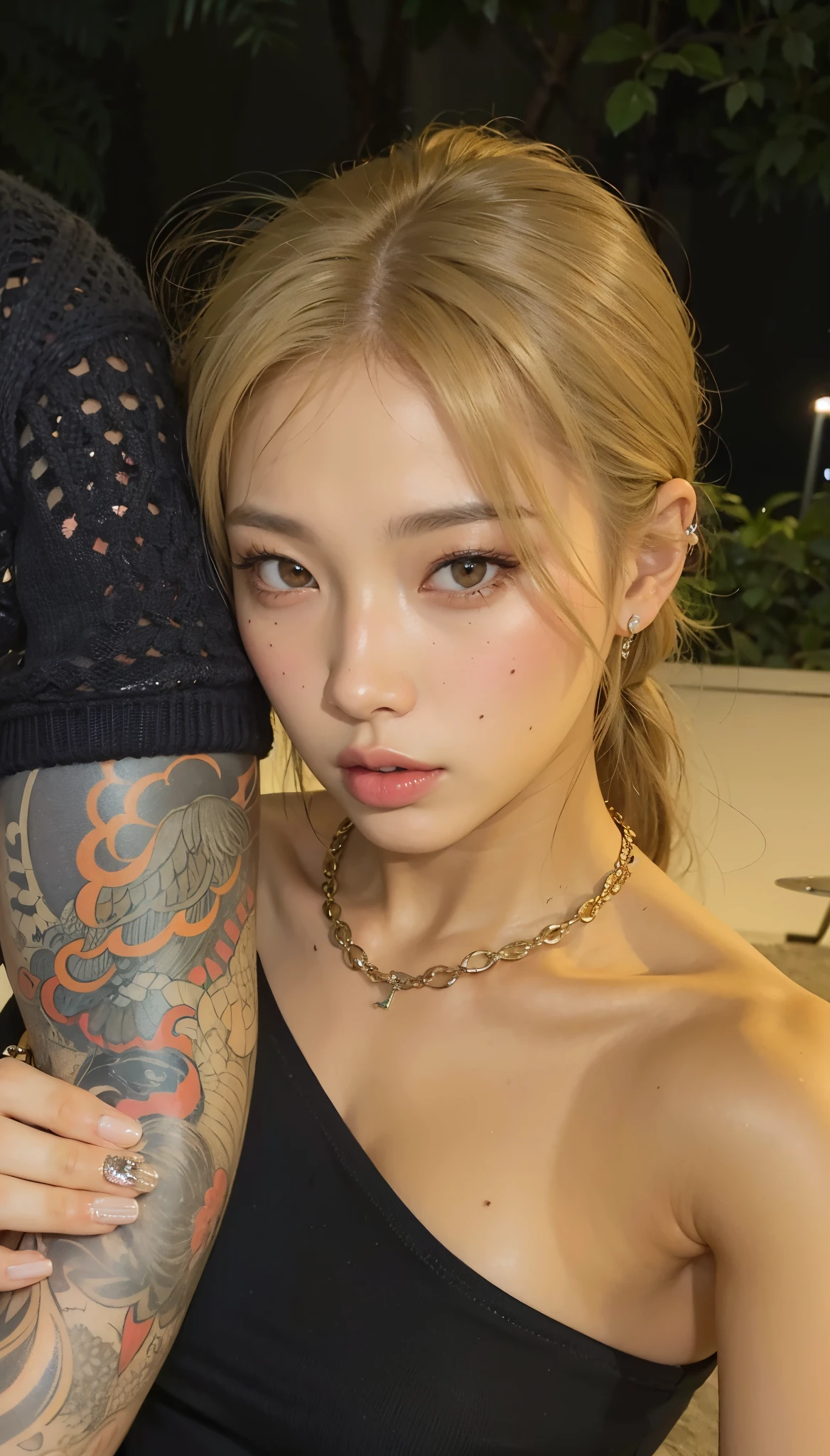 Mujer arafed con un tatuaje en el brazo y un hombre con sombrero., Parque Roseanne de Blackpink, Cl, Lalisa Manobal, Lalisa Manoban de Blackpink, Taejune Kim, Jossi de Blackpink, Chica coreana, Yanjun Chengt, Retrato de Jossi de Blackpink, de chica taiwanesa con tatuajes, Asian girl, Blackpink Jennie