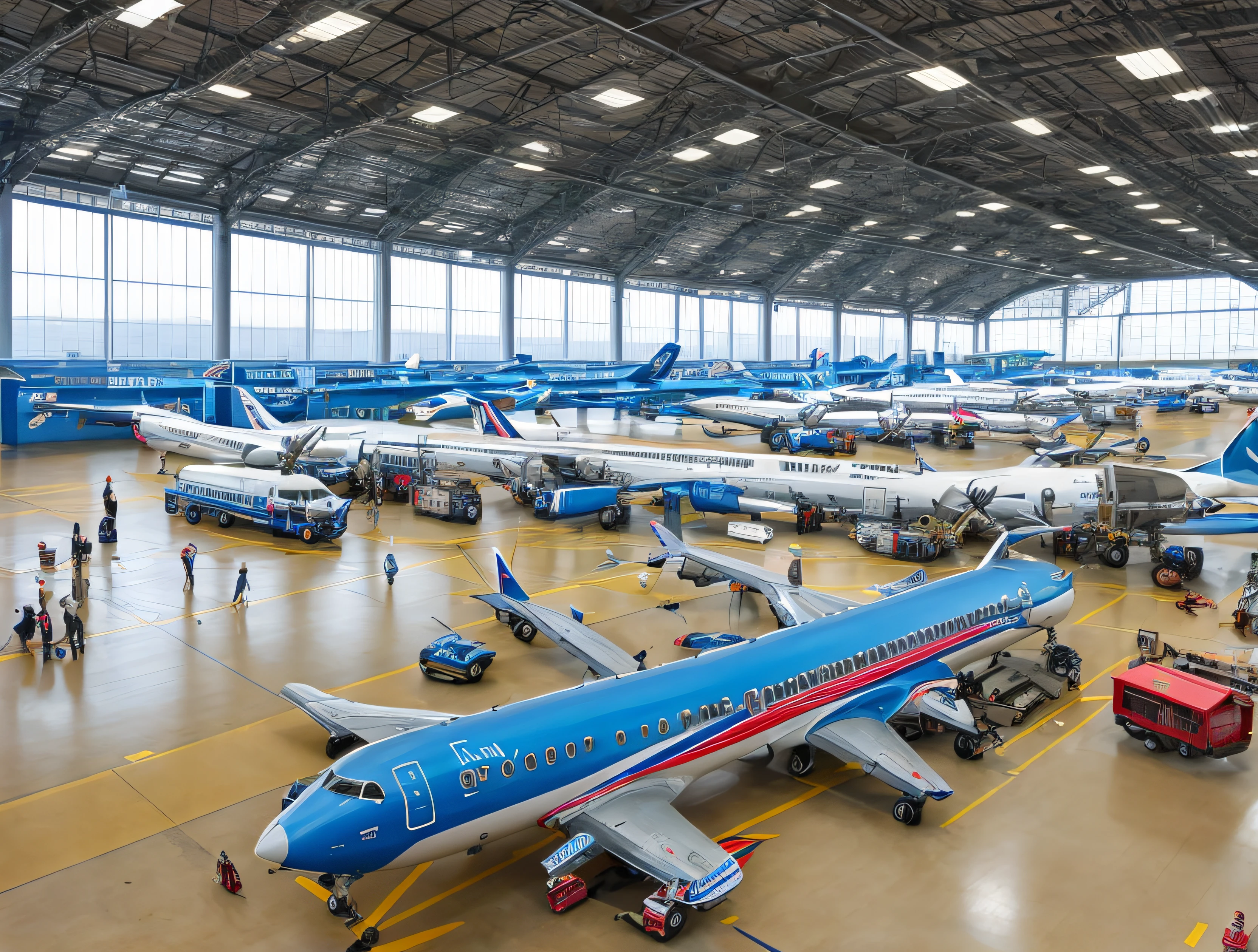 城市， aerodrome， atom punck，Aircraft maintenance，Xiamen Airlines